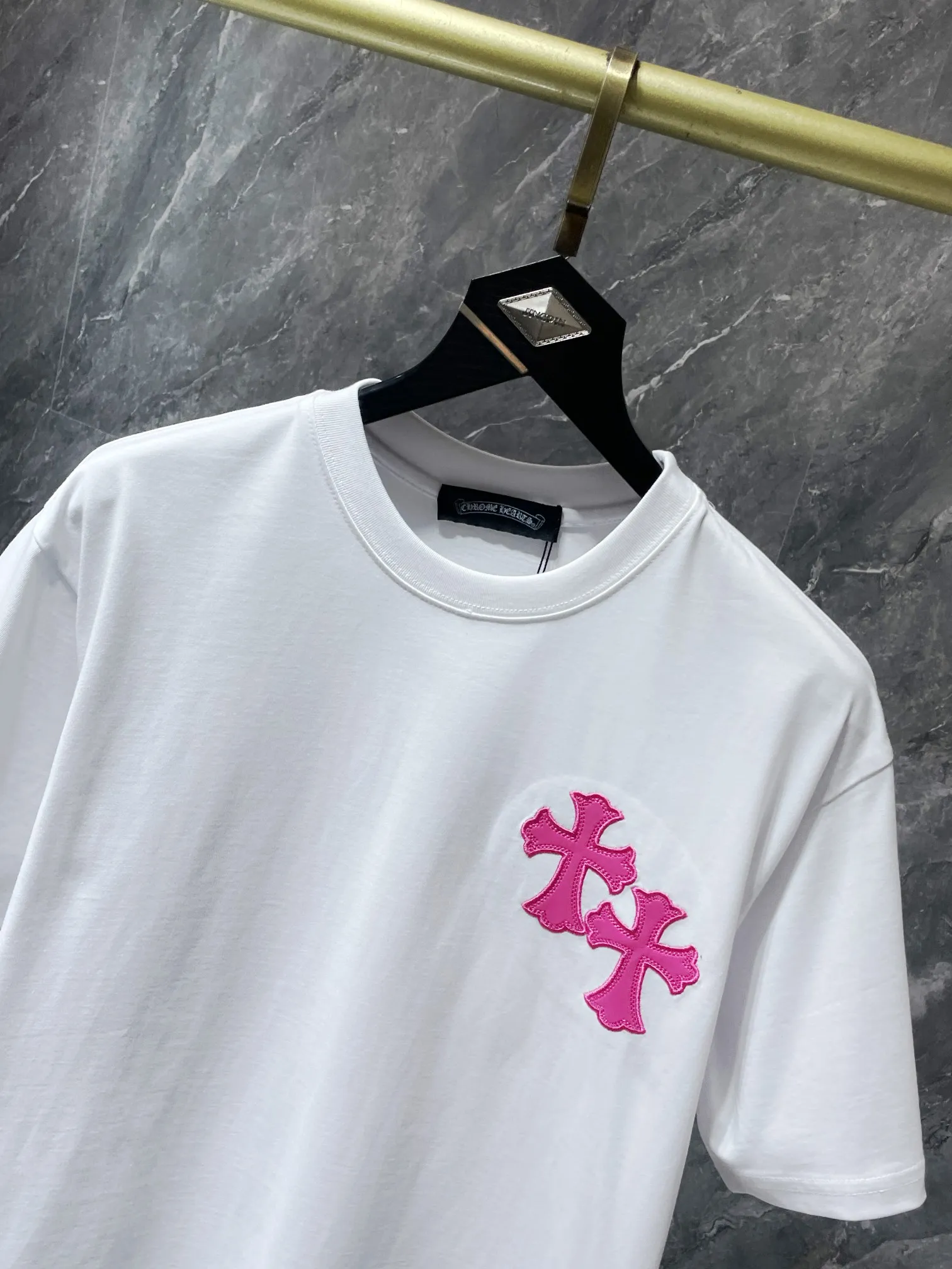 8760# Chrome Hearts 24ss g g Classic 1 1 ：Black White Pink Sizes：S、M、L、XL